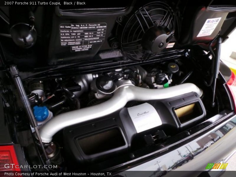 Black / Black 2007 Porsche 911 Turbo Coupe