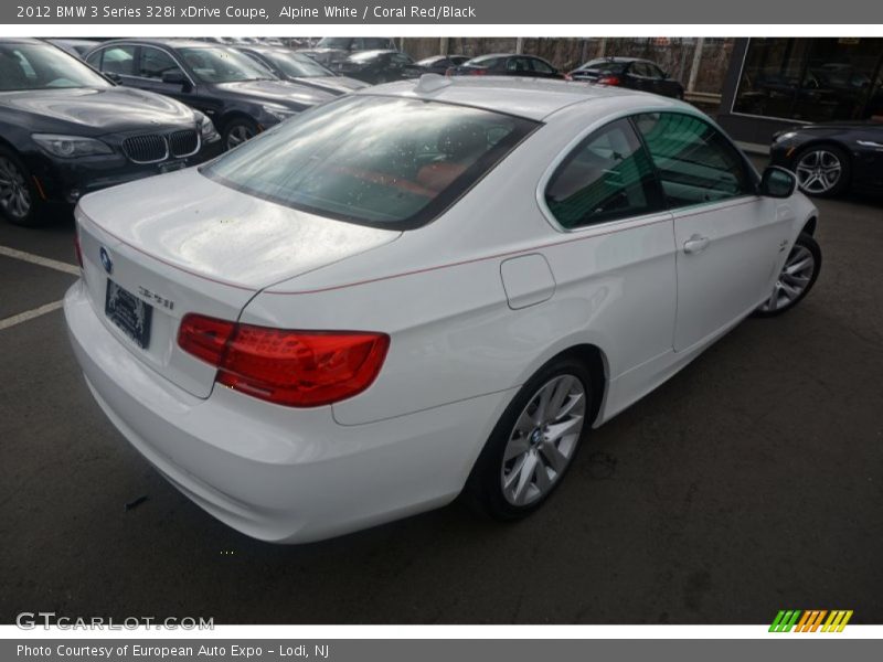 Alpine White / Coral Red/Black 2012 BMW 3 Series 328i xDrive Coupe