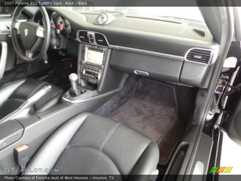 Black / Black 2007 Porsche 911 Turbo Coupe