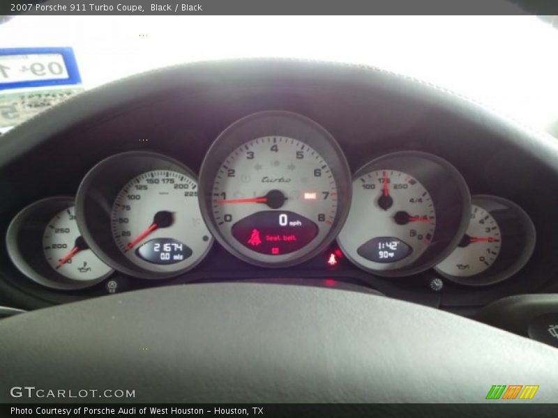 Black / Black 2007 Porsche 911 Turbo Coupe