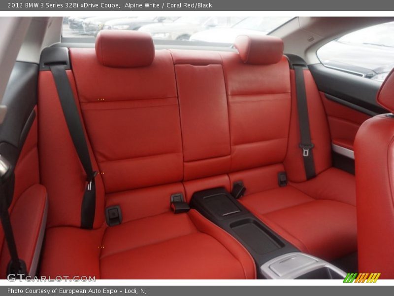 Rear Seat of 2012 3 Series 328i xDrive Coupe