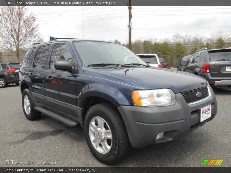 True Blue Metallic / Medium Dark Flint 2003 Ford Escape XLT V6