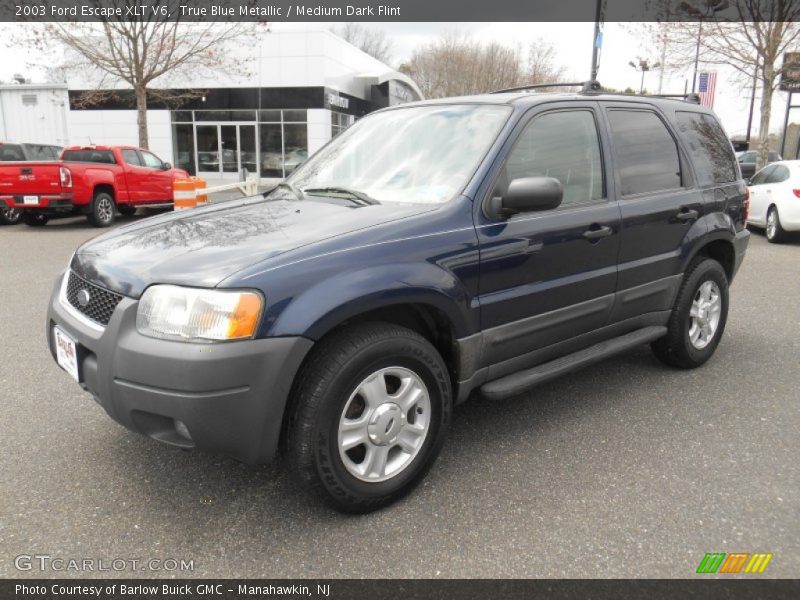 True Blue Metallic / Medium Dark Flint 2003 Ford Escape XLT V6