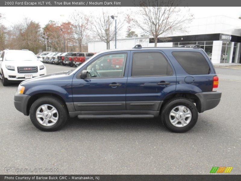 True Blue Metallic / Medium Dark Flint 2003 Ford Escape XLT V6