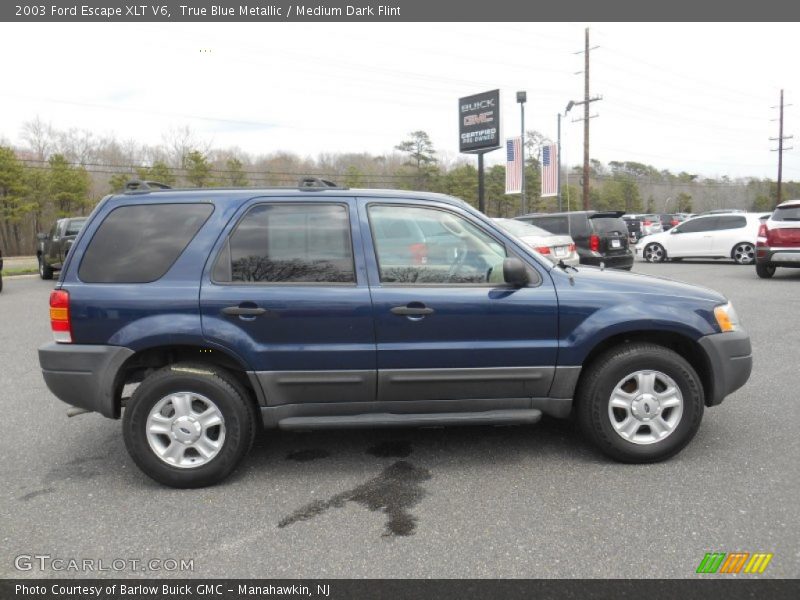 True Blue Metallic / Medium Dark Flint 2003 Ford Escape XLT V6