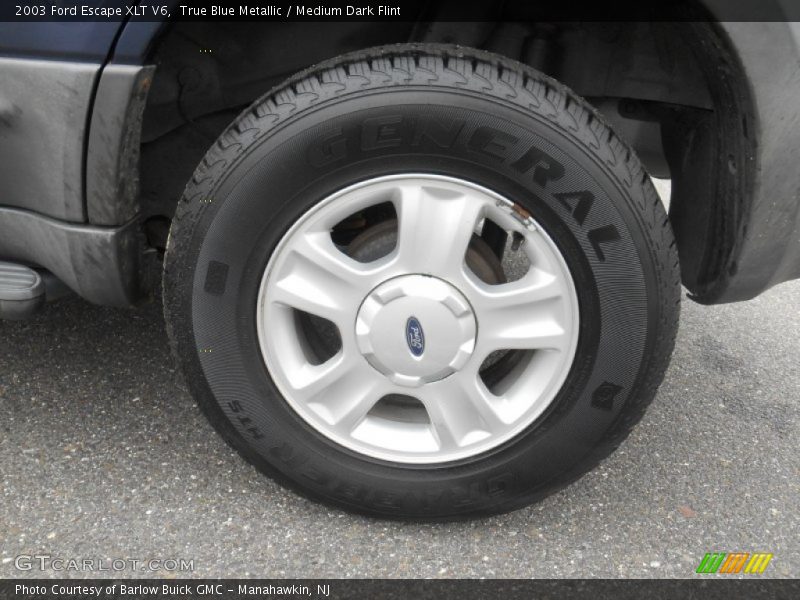 True Blue Metallic / Medium Dark Flint 2003 Ford Escape XLT V6