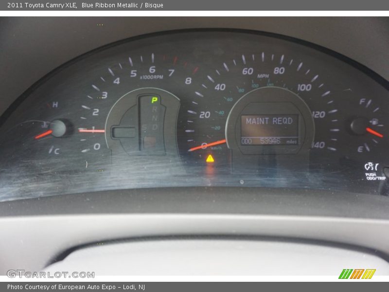 Blue Ribbon Metallic / Bisque 2011 Toyota Camry XLE