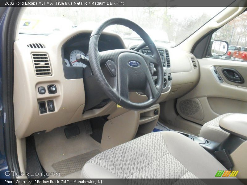 True Blue Metallic / Medium Dark Flint 2003 Ford Escape XLT V6
