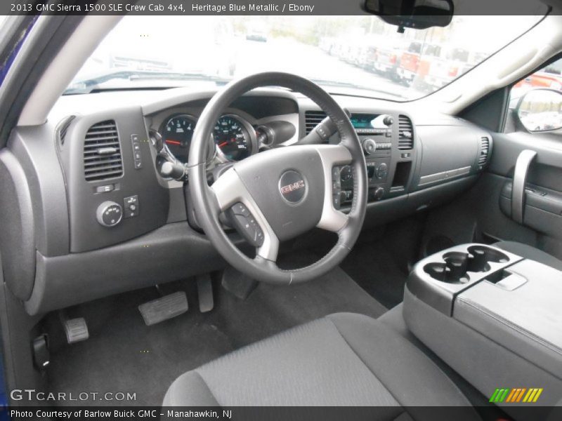 Heritage Blue Metallic / Ebony 2013 GMC Sierra 1500 SLE Crew Cab 4x4