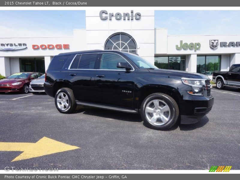 Black / Cocoa/Dune 2015 Chevrolet Tahoe LT