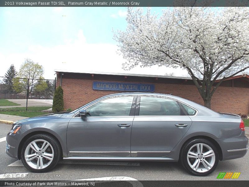 Platinum Gray Metallic / Moonrock Gray 2013 Volkswagen Passat TDI SEL