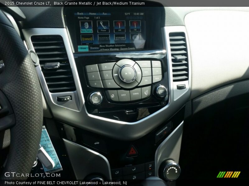 Black Granite Metallic / Jet Black/Medium Titanium 2015 Chevrolet Cruze LT