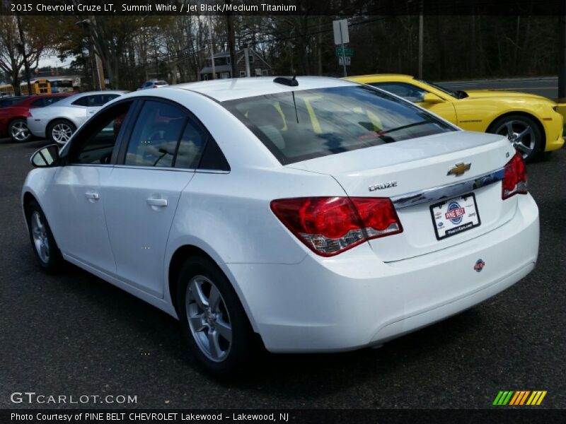 Summit White / Jet Black/Medium Titanium 2015 Chevrolet Cruze LT