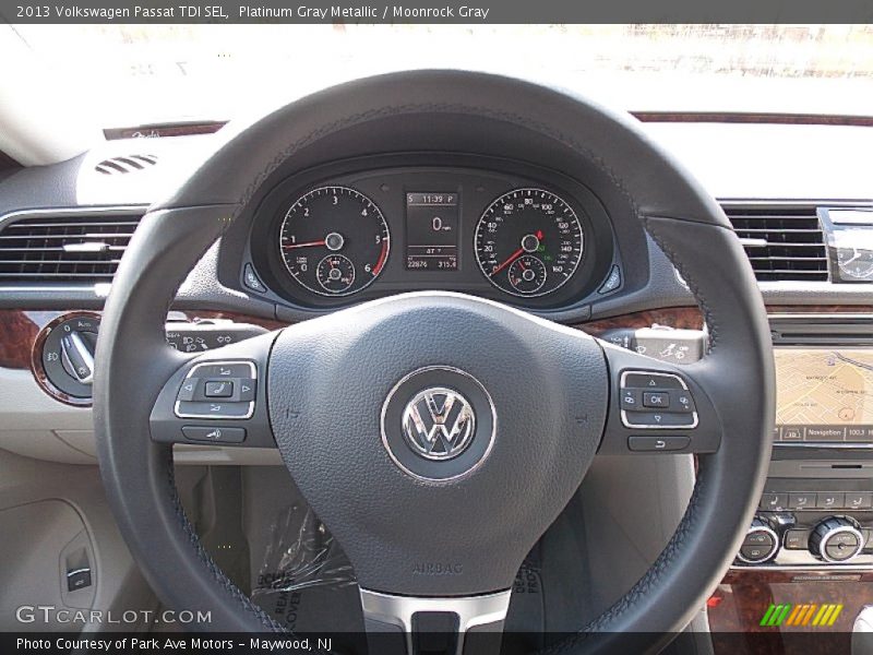 Platinum Gray Metallic / Moonrock Gray 2013 Volkswagen Passat TDI SEL
