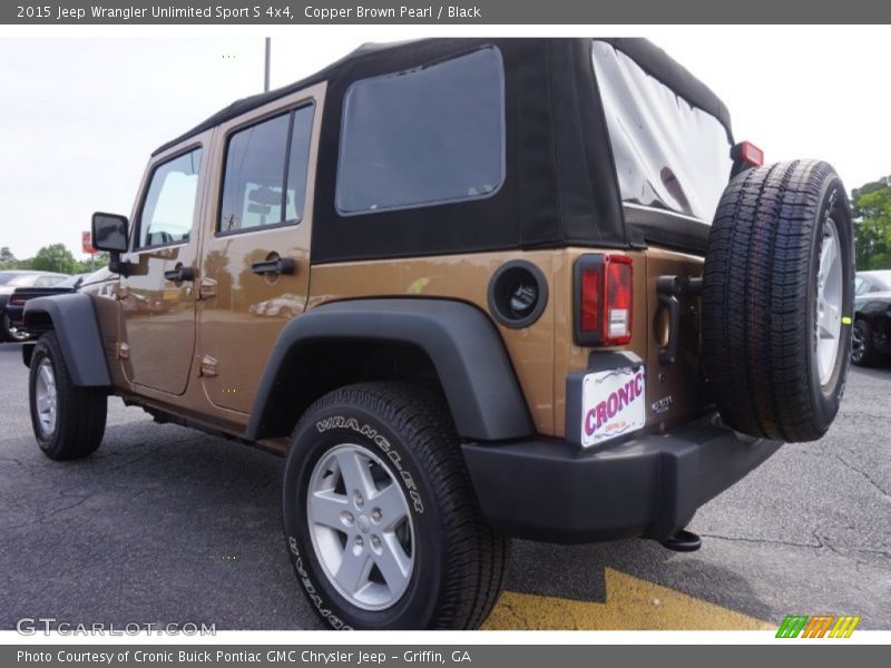 Copper Brown Pearl / Black 2015 Jeep Wrangler Unlimited Sport S 4x4
