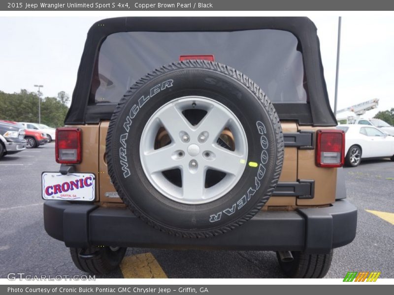 Copper Brown Pearl / Black 2015 Jeep Wrangler Unlimited Sport S 4x4