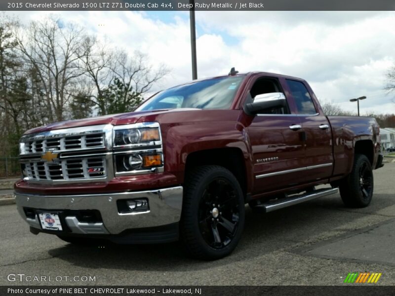 Deep Ruby Metallic / Jet Black 2015 Chevrolet Silverado 1500 LTZ Z71 Double Cab 4x4