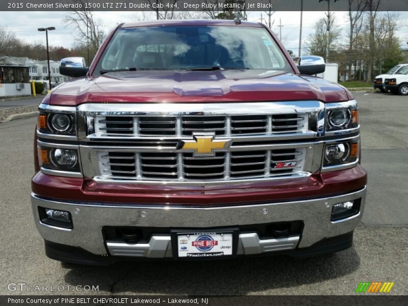 Deep Ruby Metallic / Jet Black 2015 Chevrolet Silverado 1500 LTZ Z71 Double Cab 4x4