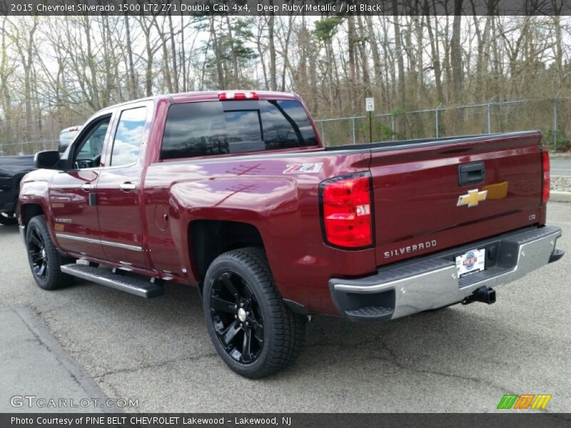Deep Ruby Metallic / Jet Black 2015 Chevrolet Silverado 1500 LTZ Z71 Double Cab 4x4