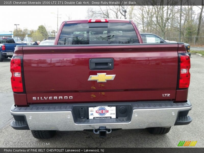 Deep Ruby Metallic / Jet Black 2015 Chevrolet Silverado 1500 LTZ Z71 Double Cab 4x4