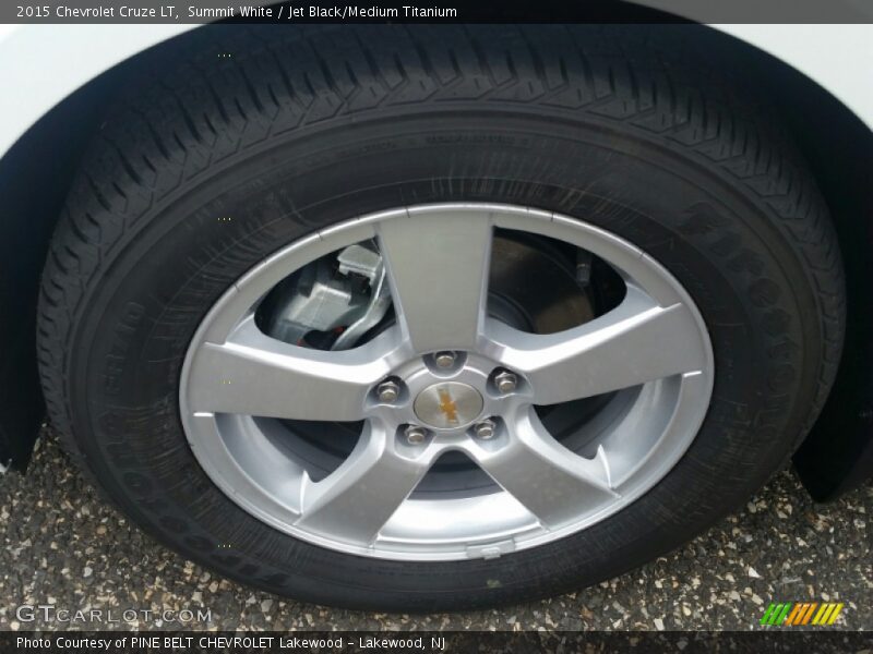 Summit White / Jet Black/Medium Titanium 2015 Chevrolet Cruze LT