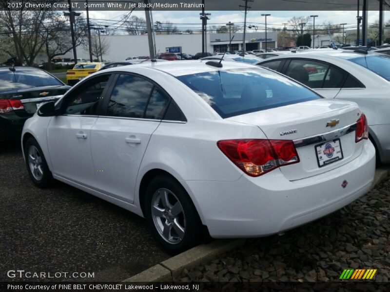 Summit White / Jet Black/Medium Titanium 2015 Chevrolet Cruze LT