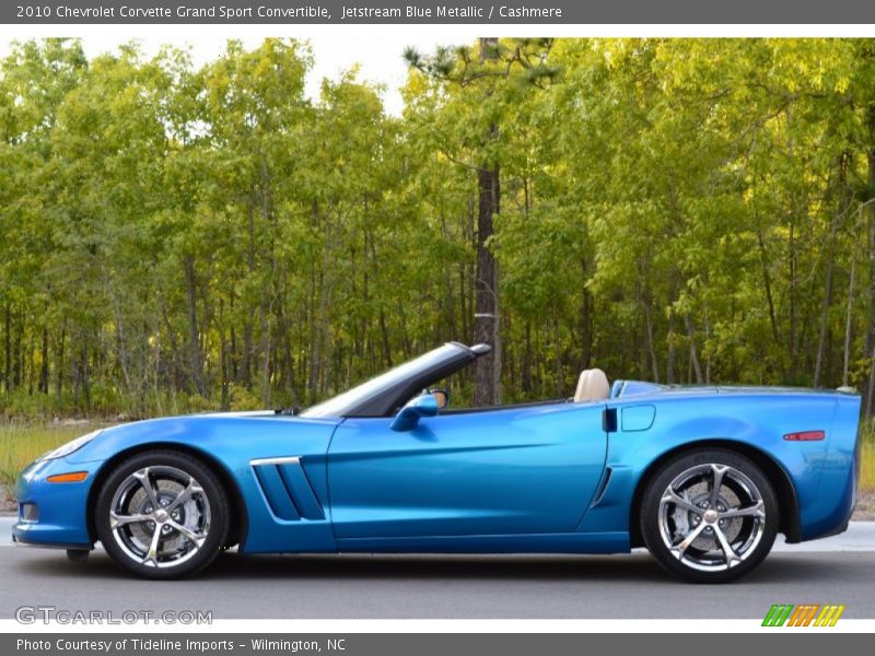 Jetstream Blue Metallic / Cashmere 2010 Chevrolet Corvette Grand Sport Convertible
