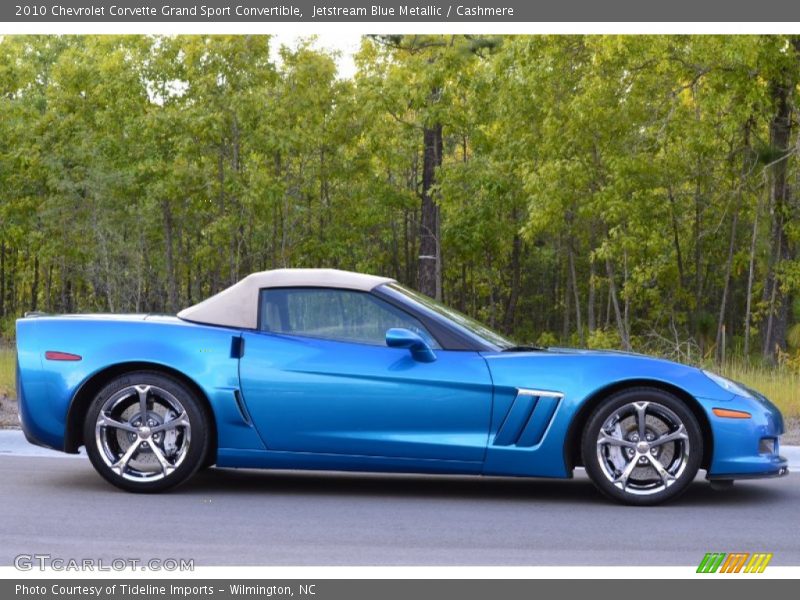 Jetstream Blue Metallic / Cashmere 2010 Chevrolet Corvette Grand Sport Convertible