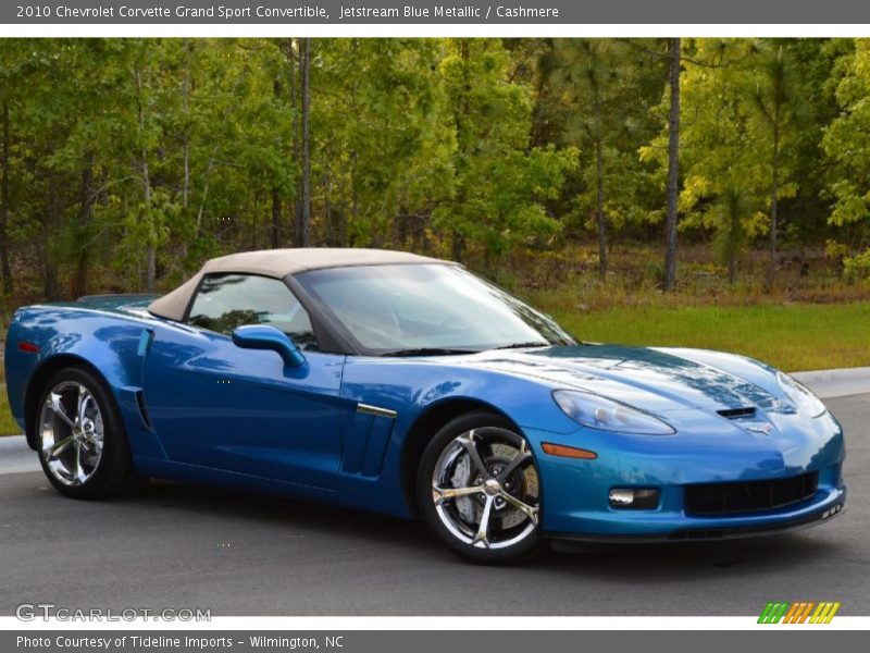 Jetstream Blue Metallic / Cashmere 2010 Chevrolet Corvette Grand Sport Convertible