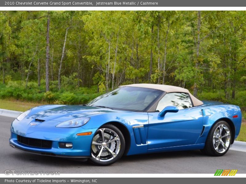 Jetstream Blue Metallic / Cashmere 2010 Chevrolet Corvette Grand Sport Convertible
