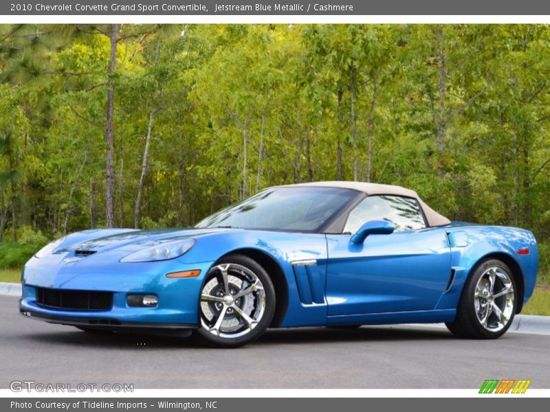 Jetstream Blue Metallic / Cashmere 2010 Chevrolet Corvette Grand Sport Convertible