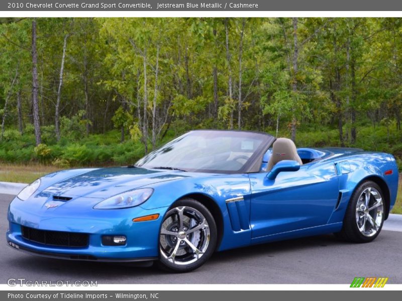 Jetstream Blue Metallic / Cashmere 2010 Chevrolet Corvette Grand Sport Convertible