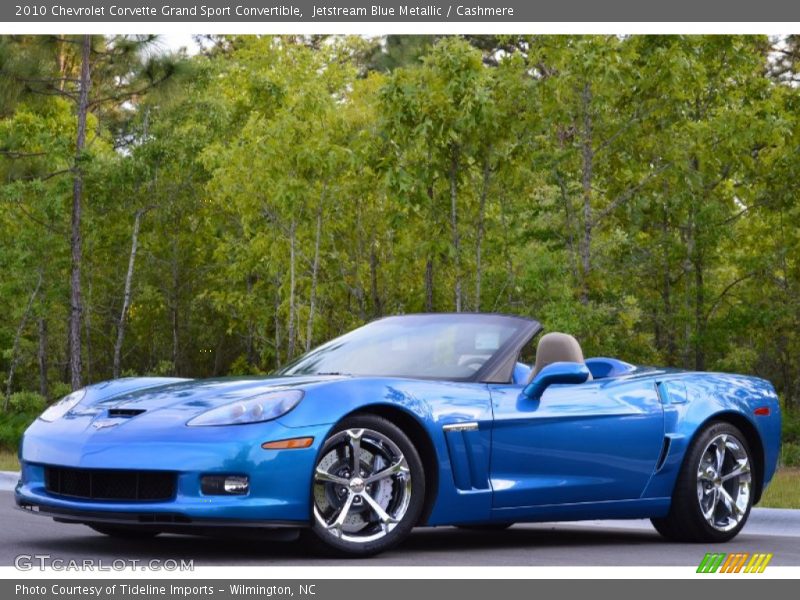 Jetstream Blue Metallic / Cashmere 2010 Chevrolet Corvette Grand Sport Convertible