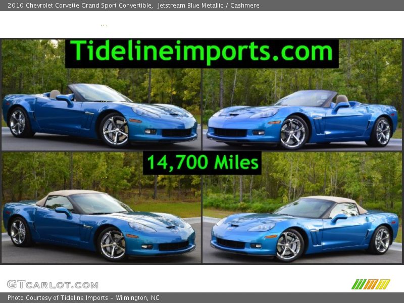 Jetstream Blue Metallic / Cashmere 2010 Chevrolet Corvette Grand Sport Convertible