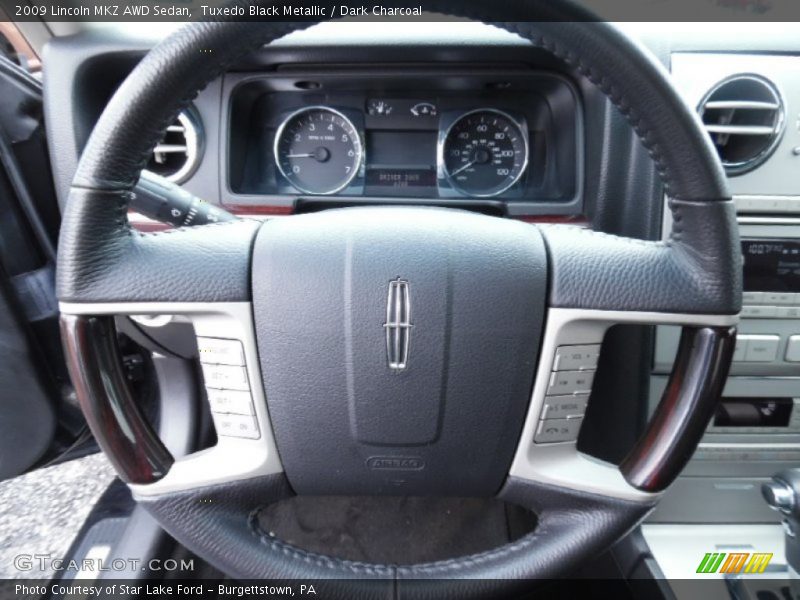 Tuxedo Black Metallic / Dark Charcoal 2009 Lincoln MKZ AWD Sedan