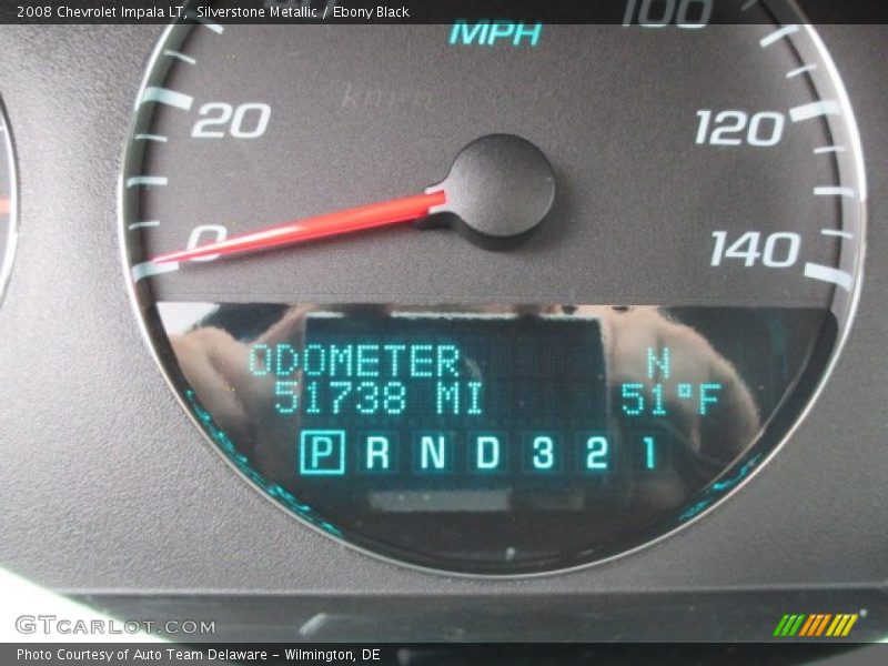 Silverstone Metallic / Ebony Black 2008 Chevrolet Impala LT
