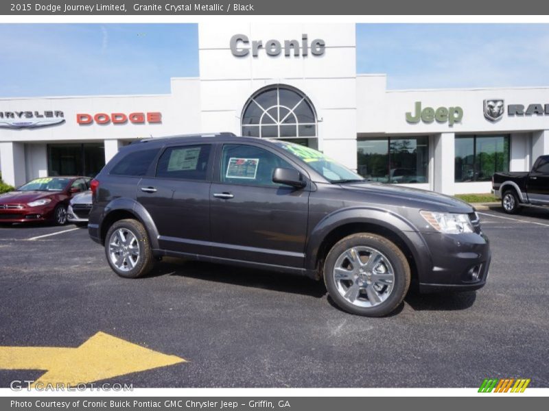 Granite Crystal Metallic / Black 2015 Dodge Journey Limited