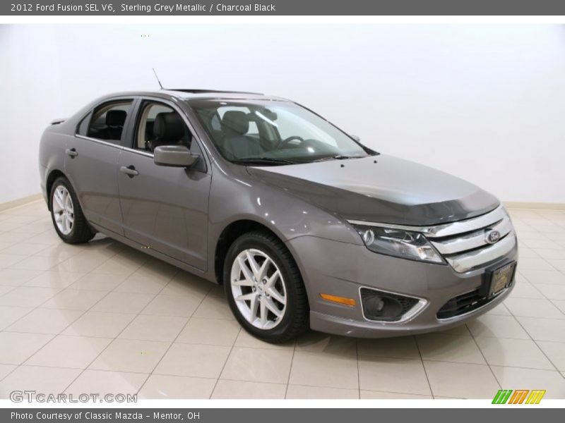 Sterling Grey Metallic / Charcoal Black 2012 Ford Fusion SEL V6