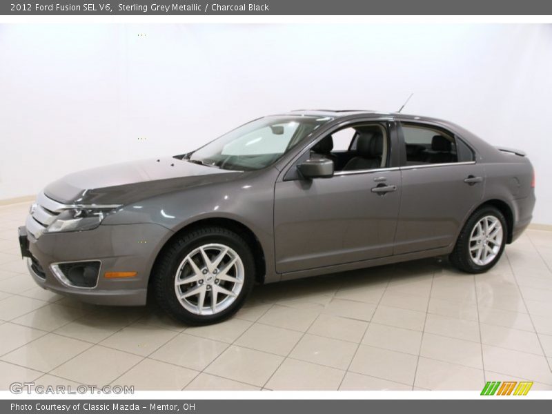 Sterling Grey Metallic / Charcoal Black 2012 Ford Fusion SEL V6