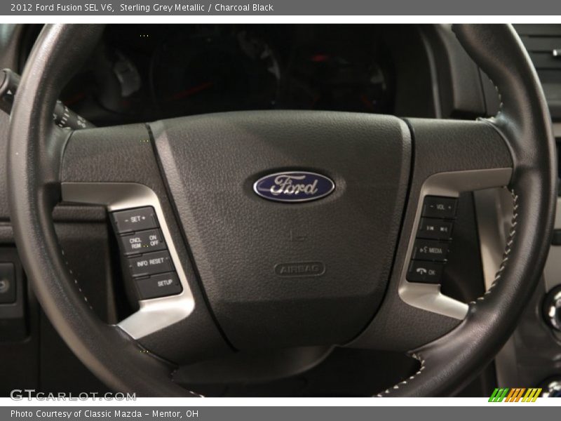 Sterling Grey Metallic / Charcoal Black 2012 Ford Fusion SEL V6