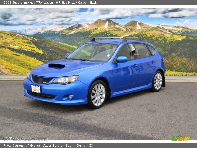 WR Blue Mica / Carbon Black 2008 Subaru Impreza WRX Wagon