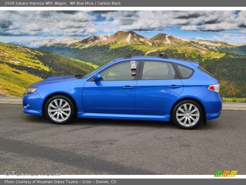 WR Blue Mica / Carbon Black 2008 Subaru Impreza WRX Wagon