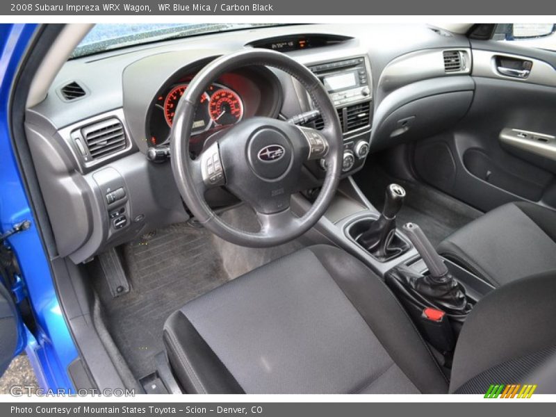  2008 Impreza WRX Wagon Carbon Black Interior