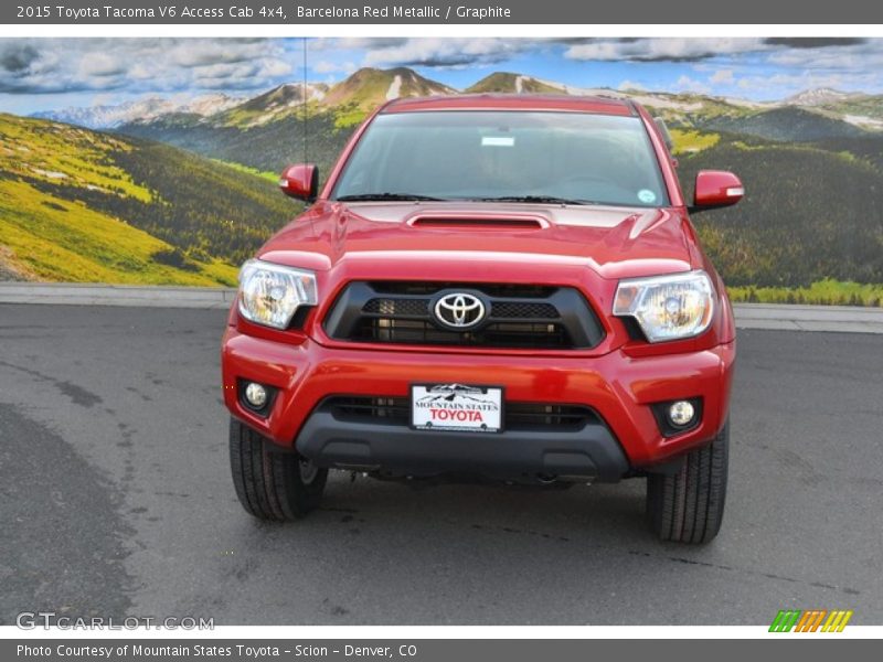 Barcelona Red Metallic / Graphite 2015 Toyota Tacoma V6 Access Cab 4x4
