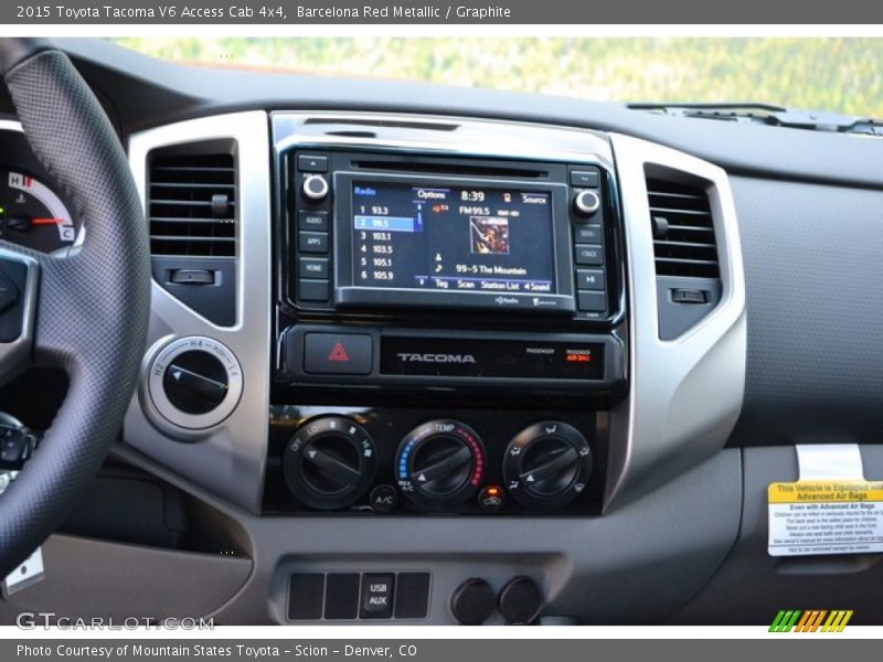 Barcelona Red Metallic / Graphite 2015 Toyota Tacoma V6 Access Cab 4x4