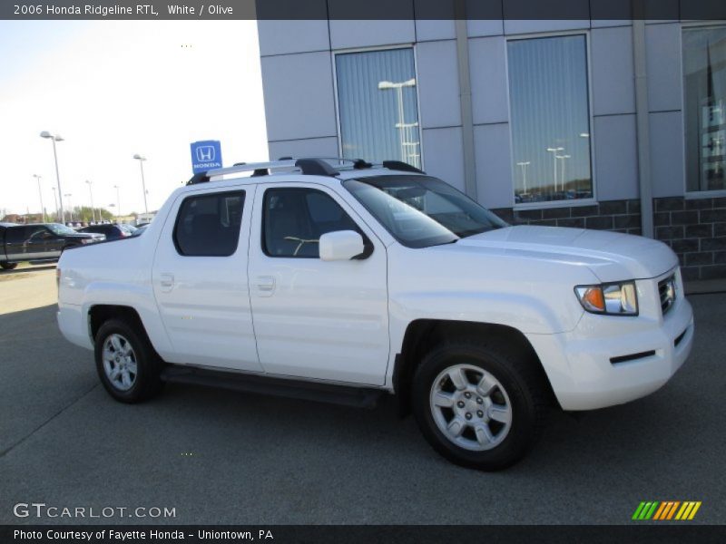 White / Olive 2006 Honda Ridgeline RTL