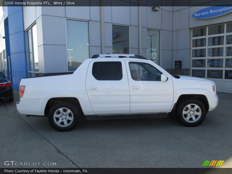 White / Olive 2006 Honda Ridgeline RTL