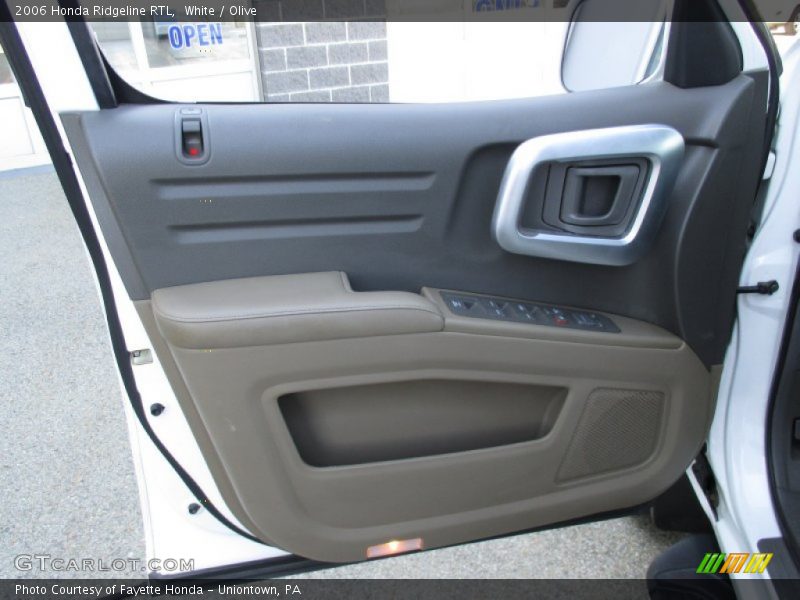 White / Olive 2006 Honda Ridgeline RTL