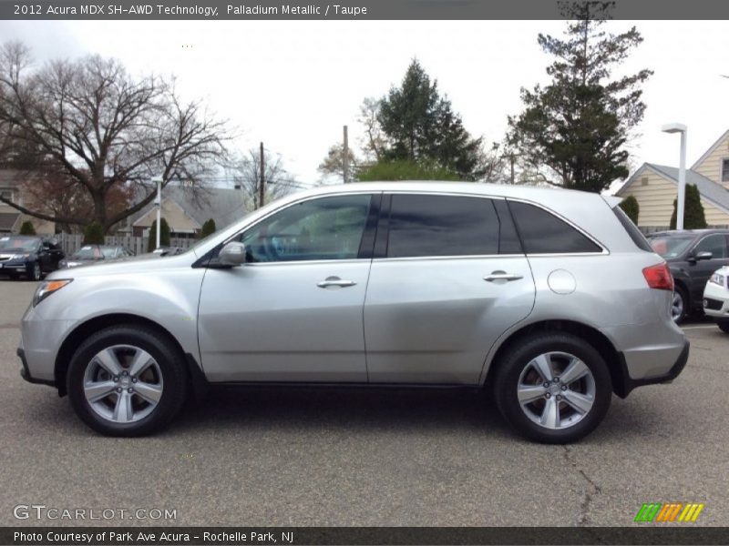 Palladium Metallic / Taupe 2012 Acura MDX SH-AWD Technology