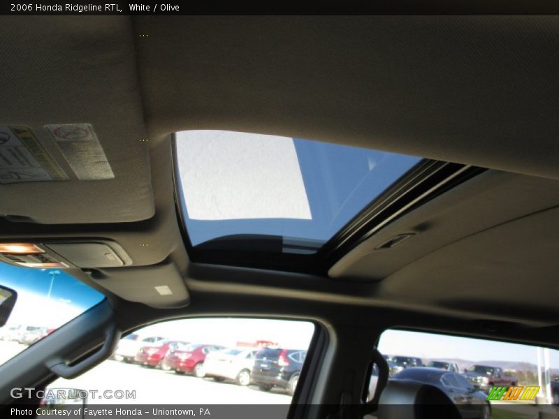 White / Olive 2006 Honda Ridgeline RTL